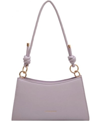 Multiple Colors of PU Fashionable Underarm Bag Simple Versatile Shoulder Bag Handbag Crossbody Bag 2024 Purple $17.09 Shoulde...