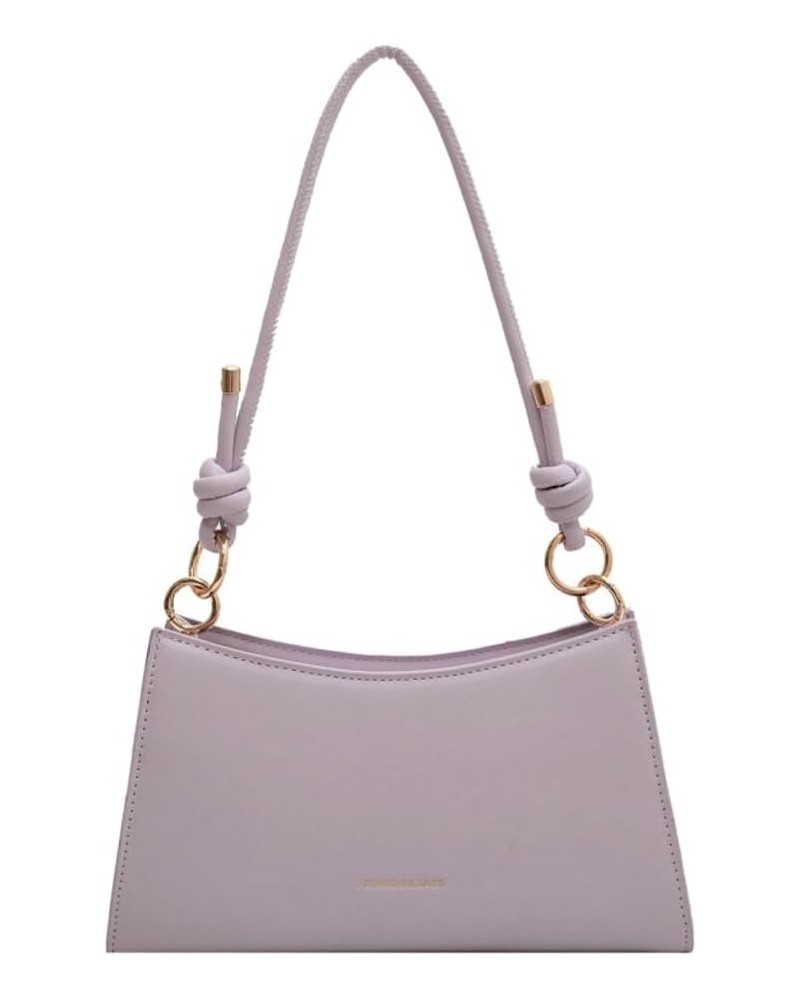 Multiple Colors of PU Fashionable Underarm Bag Simple Versatile Shoulder Bag Handbag Crossbody Bag 2024 Purple $17.09 Shoulde...