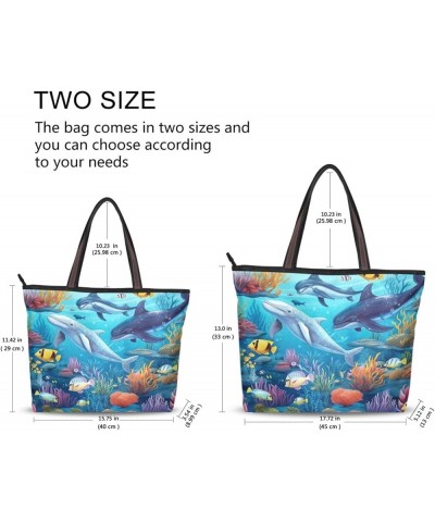 Tote Bag for Women with Zipper,Polyester Tote Purse Holiday Tote Bag Work Handbag Women Gift 7 $10.04 Totes