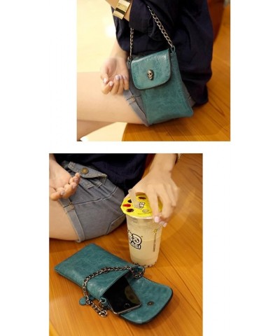 Cross-Body Cell Phone Bag Soft PU Leather Mini Phone Bag for Women Green $14.95 Crossbody Bags