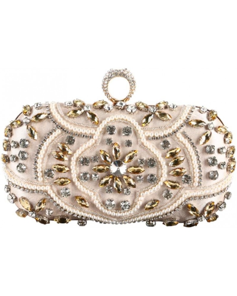 1pc Handbags Handmade Evening Bag Beaded Women Bag Banquet Handbag Elegant Women Handbag Clutch Grace Miss $19.30 Evening Bags