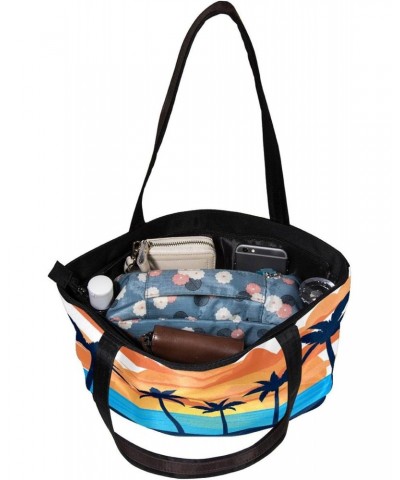 Handbag Sunset Palmier Size: 11.8x4.1x15.4 inches storage bag Handbag $10.65 Handbags