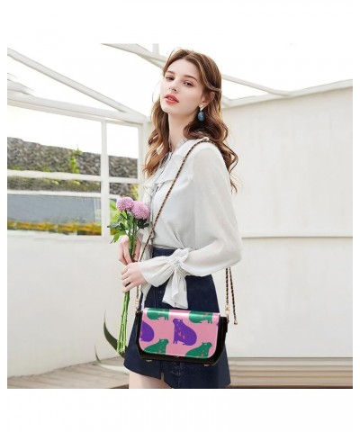 Crossbody Bags for Women Trendy Women's Black Shoulder Bag Small PU Leather Flap Cross Body Bag Handbags Pattern18 $22.95 Cro...