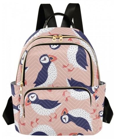 Women Backpack Puffin Bird Funny Anti-Theft Travel Backpack with Luggage Belt Lightweight Handbag Lady Purse Roomy Double Zip...