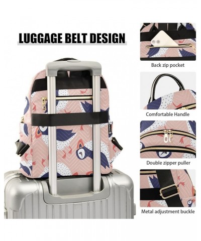 Women Backpack Puffin Bird Funny Anti-Theft Travel Backpack with Luggage Belt Lightweight Handbag Lady Purse Roomy Double Zip...