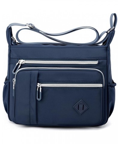 Crossbody Purses for Women Nylon Anti Theft Travel Handbags Multipockets Shoulder Bags Navy Blue $22.57 Totes