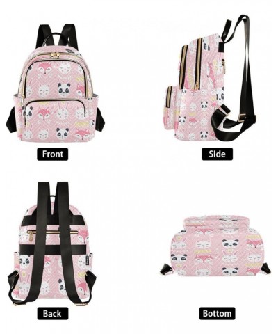 Women Backpack Purse Fox Panda Cat Fashion Shoulder Bags Travel Backpack Small Daypacks S Medium $10.66 Backpacks