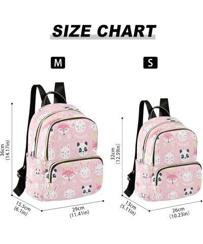 Women Backpack Purse Fox Panda Cat Fashion Shoulder Bags Travel Backpack Small Daypacks S Medium $10.66 Backpacks