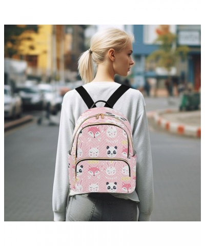 Women Backpack Purse Fox Panda Cat Fashion Shoulder Bags Travel Backpack Small Daypacks S Medium $10.66 Backpacks