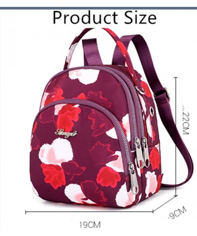 Women Backpacks Stylish Lightweight Outdoor Travel Anti-theft Rucksack Flower-2 $12.00 Backpacks