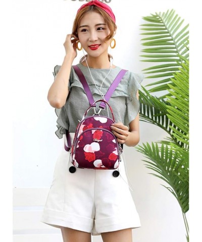 Women Backpacks Stylish Lightweight Outdoor Travel Anti-theft Rucksack Flower-2 $12.00 Backpacks