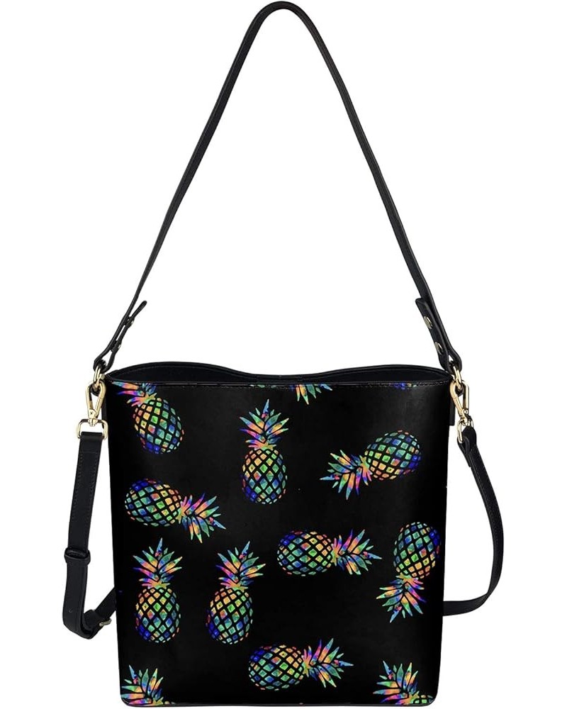 Fashion Shoulder Bag HandBag Purse Crossbody Vintage with Adjustable Straps Buckle Closure Pineapple $25.50 Shoulder Bags