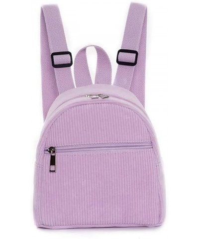 Mini Backpack Purse for Women Small Corduroy Aesthetic Backpack Small Backpack Purse Cute Mini Backpacks (Black) Purple $14.8...