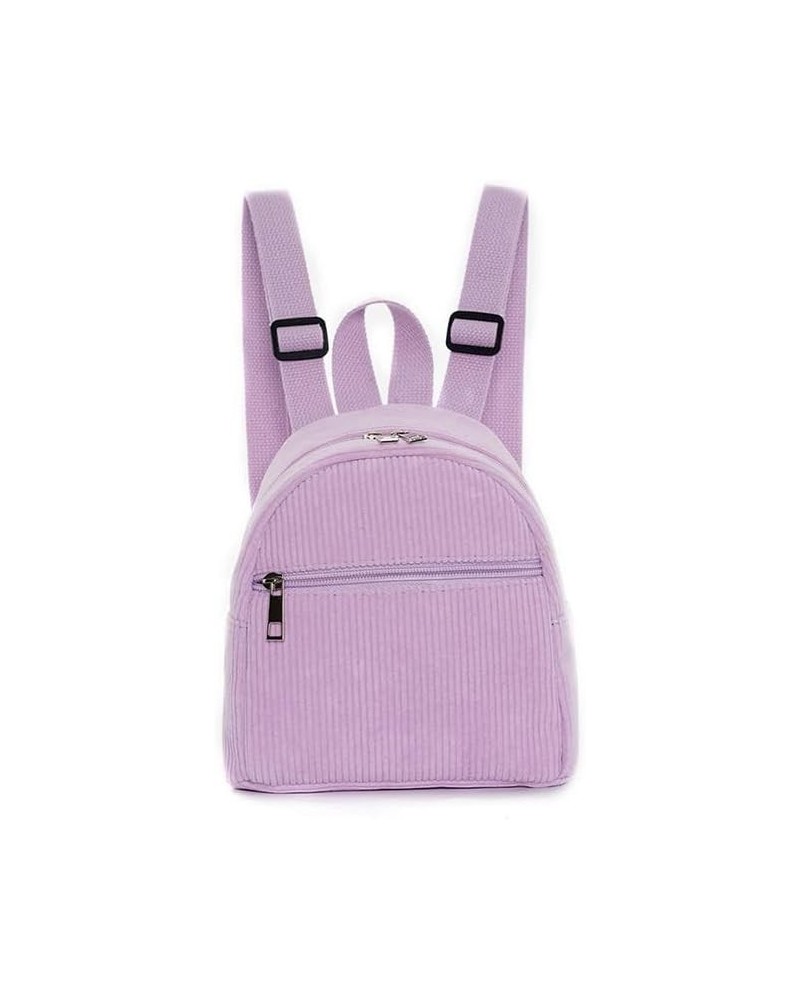 Mini Backpack Purse for Women Small Corduroy Aesthetic Backpack Small Backpack Purse Cute Mini Backpacks (Black) Purple $14.8...