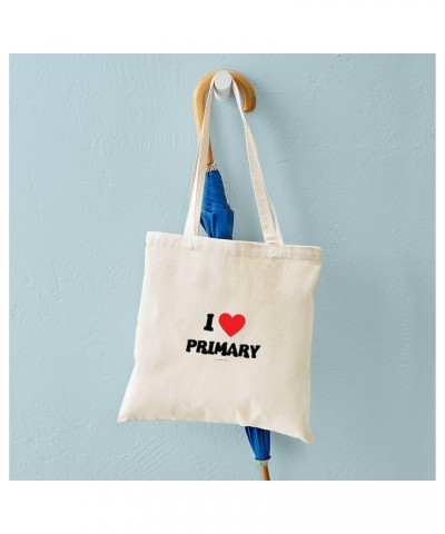 I Love Primary LDS Clothing LDS T Shirts Tote Natural Canvas Tote Bag, Cloth Shopping Bag $8.79 Travel Gear