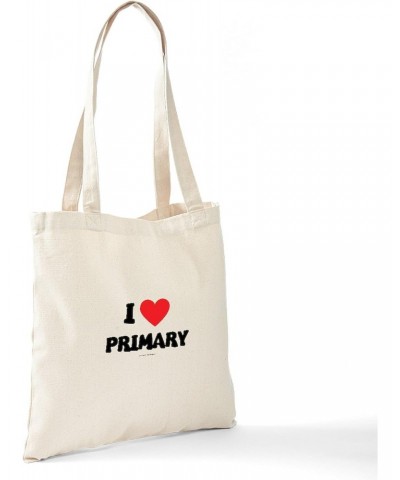 I Love Primary LDS Clothing LDS T Shirts Tote Natural Canvas Tote Bag, Cloth Shopping Bag $8.79 Travel Gear