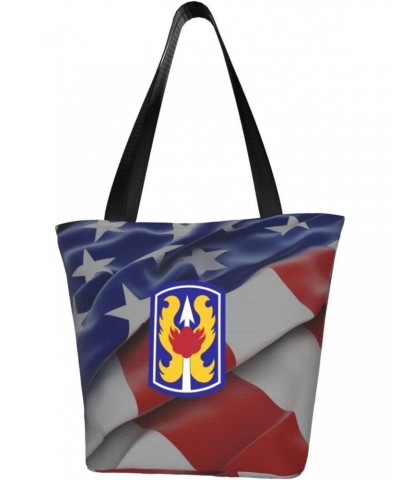 199th Light Infantry Brigade Vietnam Veteran Women'S Casual One Shoulder Carry Shopping Bag Large Capacity Working Storage Ha...