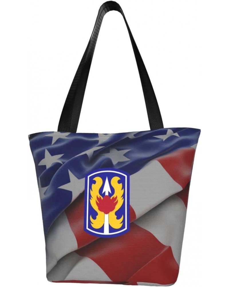 199th Light Infantry Brigade Vietnam Veteran Women'S Casual One Shoulder Carry Shopping Bag Large Capacity Working Storage Ha...