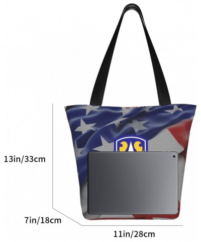 199th Light Infantry Brigade Vietnam Veteran Women'S Casual One Shoulder Carry Shopping Bag Large Capacity Working Storage Ha...