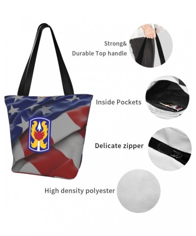 199th Light Infantry Brigade Vietnam Veteran Women'S Casual One Shoulder Carry Shopping Bag Large Capacity Working Storage Ha...