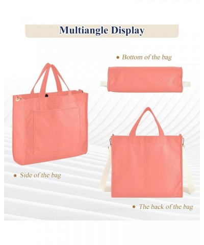 Salmon Tote Bags Women, Corduroy Tote Bag for Women School Tote Bag for Women College Small Tote Bags for Women Salmon $11.25...