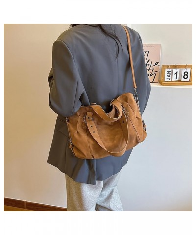 Tote Bag for Women Retro Large Crossbody Shoulder Bags Purse Fashion Vegan Leather Top Handle Handbags for Work Gift Brown $2...