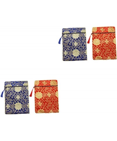 4 Pcs Book Bag Brocade Sachet Travel Chinese Style As Shownx2pcs $7.89 Clutches