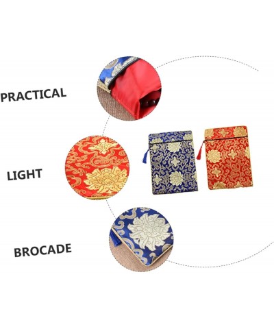 4 Pcs Book Bag Brocade Sachet Travel Chinese Style As Shownx2pcs $7.89 Clutches