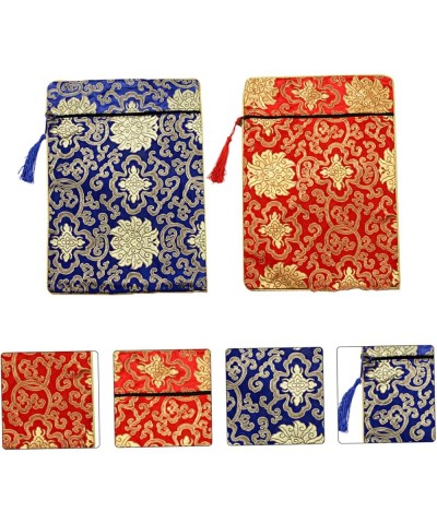 4 Pcs Book Bag Brocade Sachet Travel Chinese Style As Shownx2pcs $7.89 Clutches