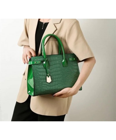 Women's Crocodile Purses For Women | Tote bag For Women Crossbody Bags for Women Green $22.00 Totes