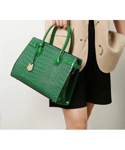 Women's Crocodile Purses For Women | Tote bag For Women Crossbody Bags for Women Green $22.00 Totes