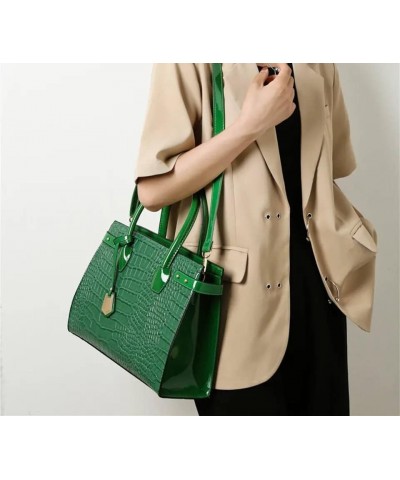 Women's Crocodile Purses For Women | Tote bag For Women Crossbody Bags for Women Green $22.00 Totes