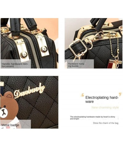 Women's Handbag Pendant Ornament Satchel Shoulder Bag Double Zipper Tote Camera Bag Wallet 577heisewujinaixin $26.87 Totes