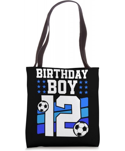 12 Years Old Boy 12th Birthday Gift Bday Soccer Birthday Boy Tote Bag $11.25 Totes