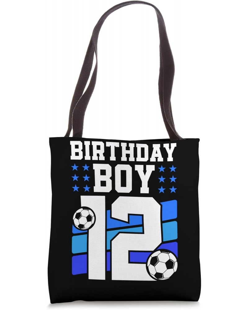 12 Years Old Boy 12th Birthday Gift Bday Soccer Birthday Boy Tote Bag $11.25 Totes