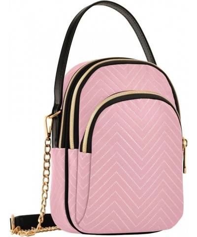 Crimson Crossbody Handbags Quilted Handbags Women Shoulder Purses and Handbags Blush Pink $14.81 Shoulder Bags