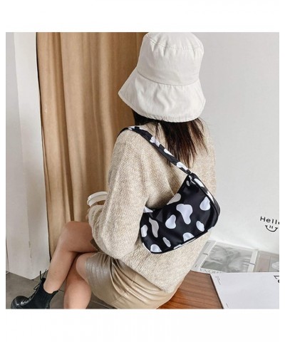 Women Cow Print Shoulder Bag Clutch Purse Underarm Handbag Satchel Zipper Tote Bag Purse Cow Print Black $8.54 Totes