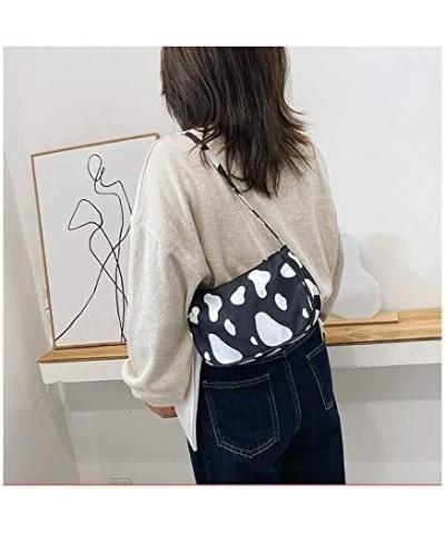 Women Cow Print Shoulder Bag Clutch Purse Underarm Handbag Satchel Zipper Tote Bag Purse Cow Print Black $8.54 Totes