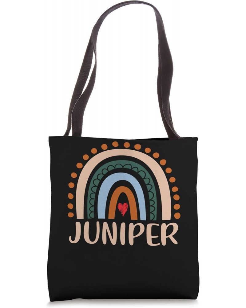 Juniper Name Personalized Funny Women Rainbow Juniper Tote Bag $17.10 Totes