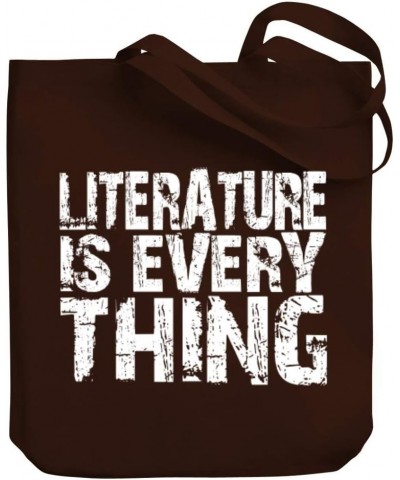 Literature is everything Canvas Tote Bag 10.5" x 16" x 4 $18.00 Totes