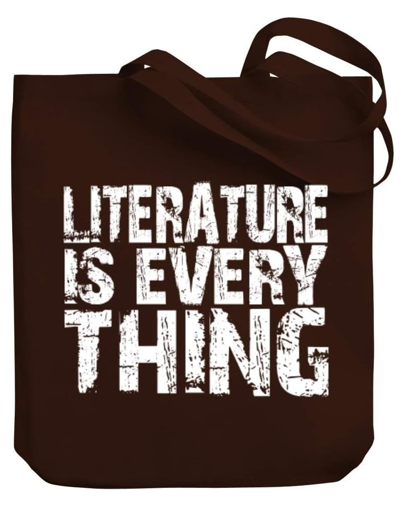 Literature is everything Canvas Tote Bag 10.5" x 16" x 4 $18.00 Totes