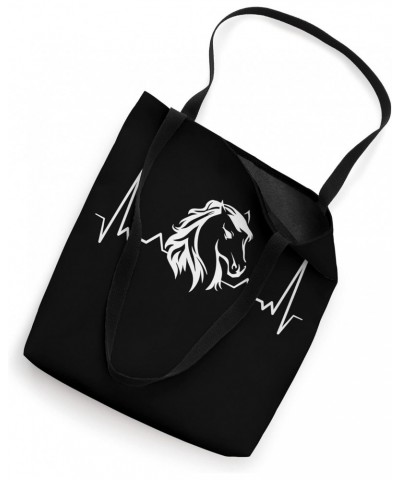 Horse lover T-Shirt - Horse Heartbeat For Horseback Riding Tote Bag $12.85 Totes