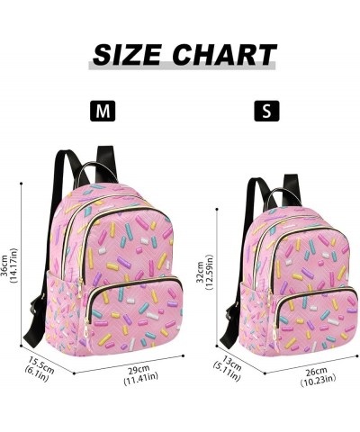 Fashion Backpack Mini Backpack Purse Casual Daily Backpack Pink Donuts for Travel for College Work Small $17.10 Backpacks