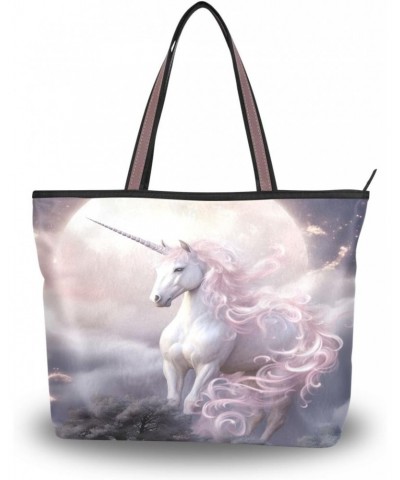 Dreamy Unicorn Tote Bag for Women Casual Shoulder Bag Women Hobo Bag Top Handle Handbag for Shopping Travel Work $10.50 Totes