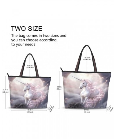 Dreamy Unicorn Tote Bag for Women Casual Shoulder Bag Women Hobo Bag Top Handle Handbag for Shopping Travel Work $10.50 Totes