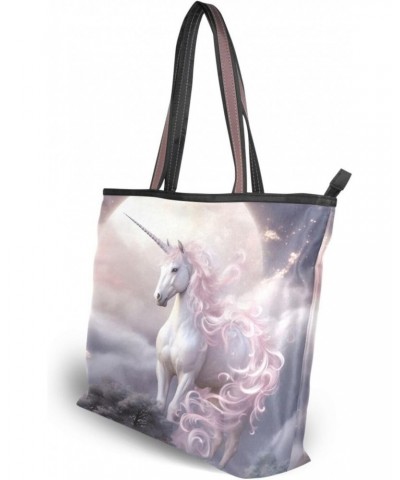 Dreamy Unicorn Tote Bag for Women Casual Shoulder Bag Women Hobo Bag Top Handle Handbag for Shopping Travel Work $10.50 Totes