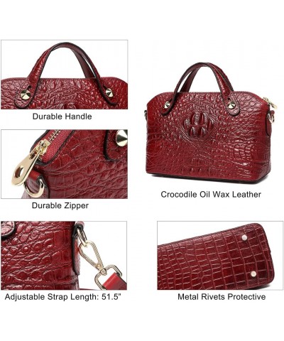 Genuine Leather Purses for Women Cross-body Bag and Women Leather Wallet Designer crocodile Cards Holder Organizer Phone Clut...