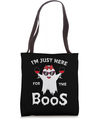 I'm Just Here For The Boos Funny Halloween Cute Ghost Womens Tote Bag $13.10 Totes