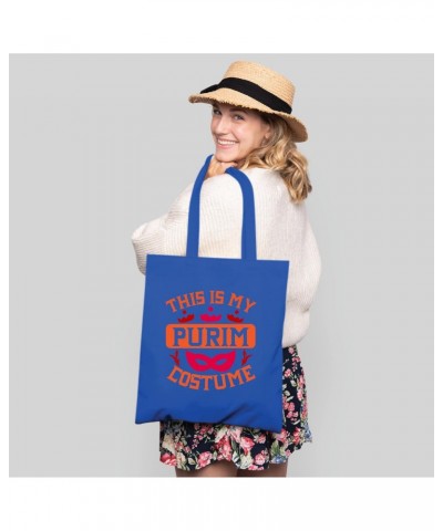 Jewish Holiday Gift for Men Women Creative Costume Idea 95 Navy Black Multicolor Canvas Tote Bag $15.64 Totes