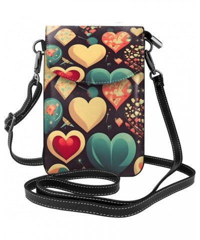 Heart Crush Flower Crossbody, Zippered Cell Phone Wallet With Card Slot, Removable Shoulder Strap, 7.6 X 4.9 Inches $14.47 Cr...